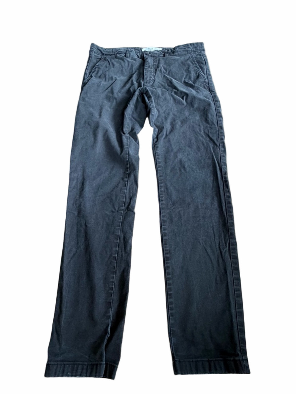 Celio Dark Charcoal Straight Leg Pants